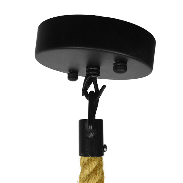 LEDTM® LENHAM 01668 Μοντέρνο Κρεμαστό Φωτιστικό Οροφής με Ντουί 1 x E27 AC 220-240V IP20 - Μπεζ & Μελί - Μ25 x Π25 x Y25cm - Image 8