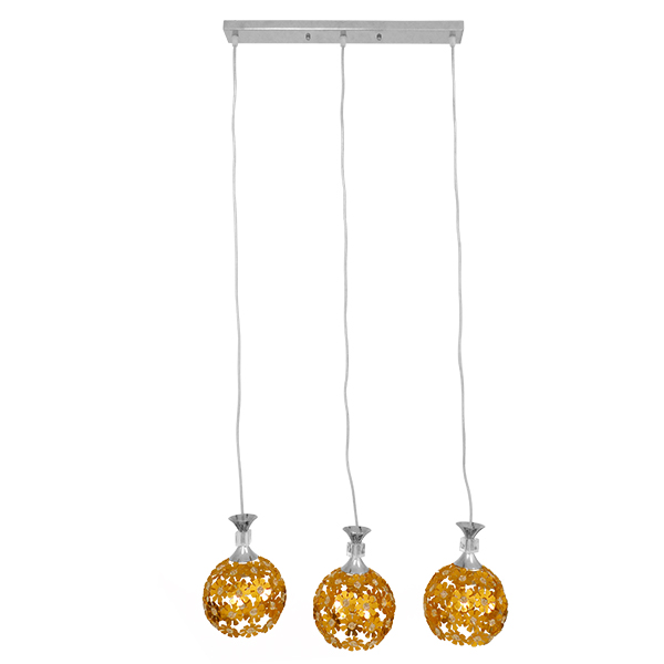 LEDTM® BOUQUET 01671 Μοντέρνο Κρεμαστό Φωτιστικό Οροφής με Ντουί 3 x E27 AC 220-240V IP20 - Πολύχρωμο - Μ64 x Π18 x Υ24cm - Image 2