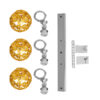 LEDTM® BOUQUET 01671 Μοντέρνο Κρεμαστό Φωτιστικό Οροφής με Ντουί 3 x E27 AC 220-240V IP20 - Πολύχρωμο - Μ64 x Π18 x Υ24cm - Image 9