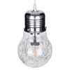 LEDTM® LAMP 01676 Μοντέρνο Κρεμαστό Φωτιστικό Οροφής με Ντουί 1 x E27 AC 220-240V IP20 - Ασημί & Διάφανο - Μ15 x Π15 x Υ27cm - Image 6
