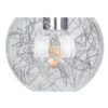 LEDTM® LAMP 01676 Μοντέρνο Κρεμαστό Φωτιστικό Οροφής με Ντουί 1 x E27 AC 220-240V IP20 - Ασημί & Διάφανο - Μ15 x Π15 x Υ27cm - Image 7