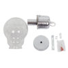 LEDTM® LAMP 01676 Μοντέρνο Κρεμαστό Φωτιστικό Οροφής με Ντουί 1 x E27 AC 220-240V IP20 - Ασημί & Διάφανο - Μ15 x Π15 x Υ27cm - Image 8