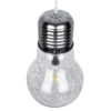 LEDTM® LAMP 01677 Μοντέρνο Κρεμαστό Φωτιστικό Οροφής με Ντουί 1 x E27 AC 220-240V IP20 - Ασημί & Διάφανο - Μ30 x Π30 x Υ52cm - Image 6