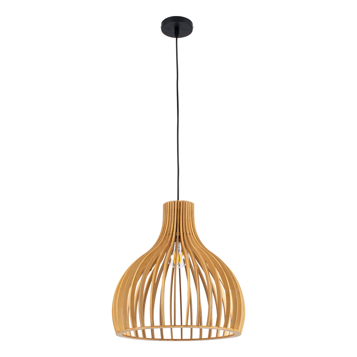 LEDTM® SCANDINAVIA 01697 Boho Κρεμαστό Φωτιστικό Οροφής με Ντουί 1 x E27 AC 220-240V IP20 - Μπεζ - Μ35 x Π35 x Υ35cm - Image 4