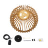 LEDTM® SCANDINAVIA 01698 Boho Κρεμαστό Φωτιστικό Οροφής με Ντουί 1 x E27 AC 220-240V IP20 - Μπεζ - Μ33 x Π33 x Υ20cm - Image 11