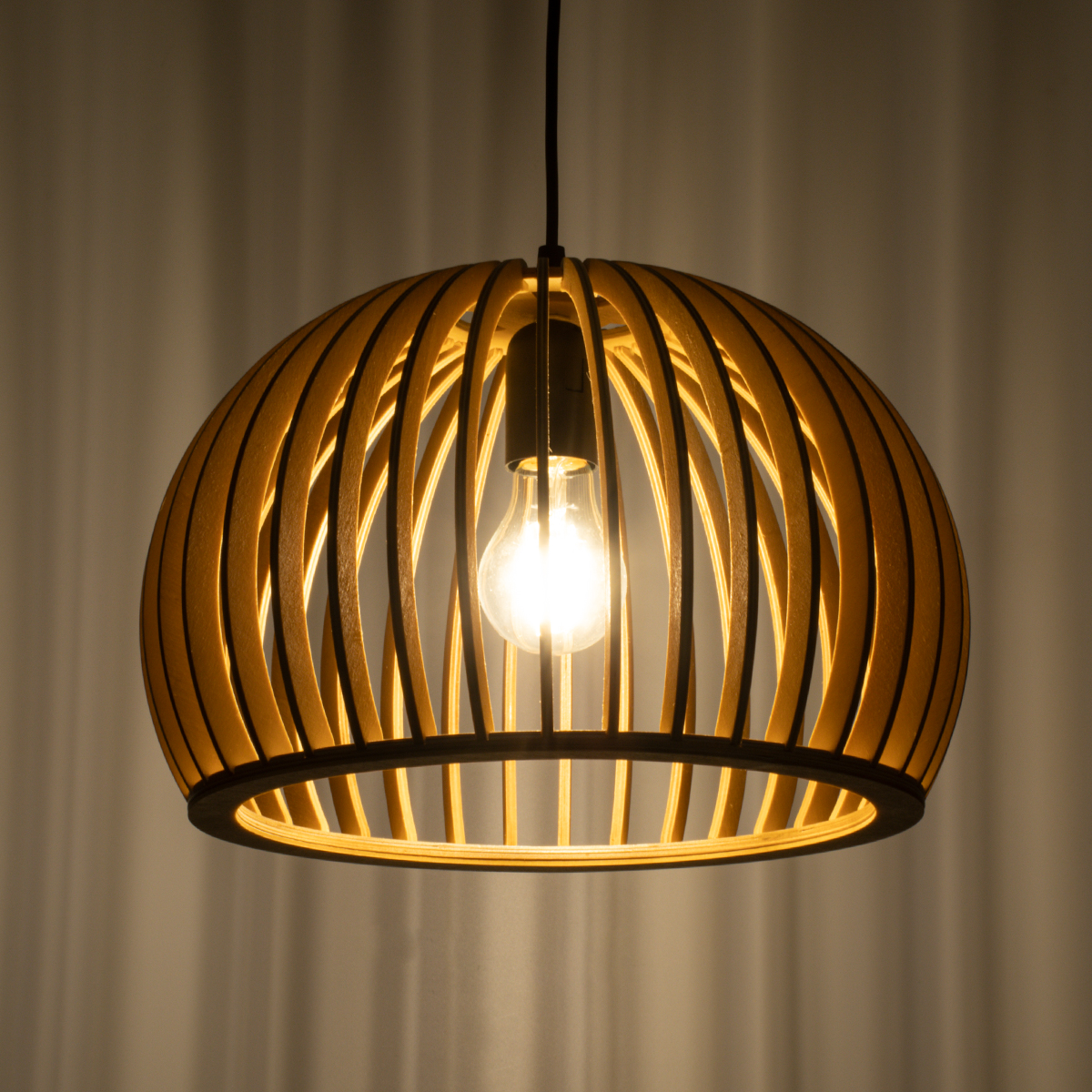 LEDTM® SCANDINAVIA 01698 Boho Κρεμαστό Φωτιστικό Οροφής με Ντουί 1 x E27 AC 220-240V IP20 - Μπεζ - Μ33 x Π33 x Υ20cm - Image 3