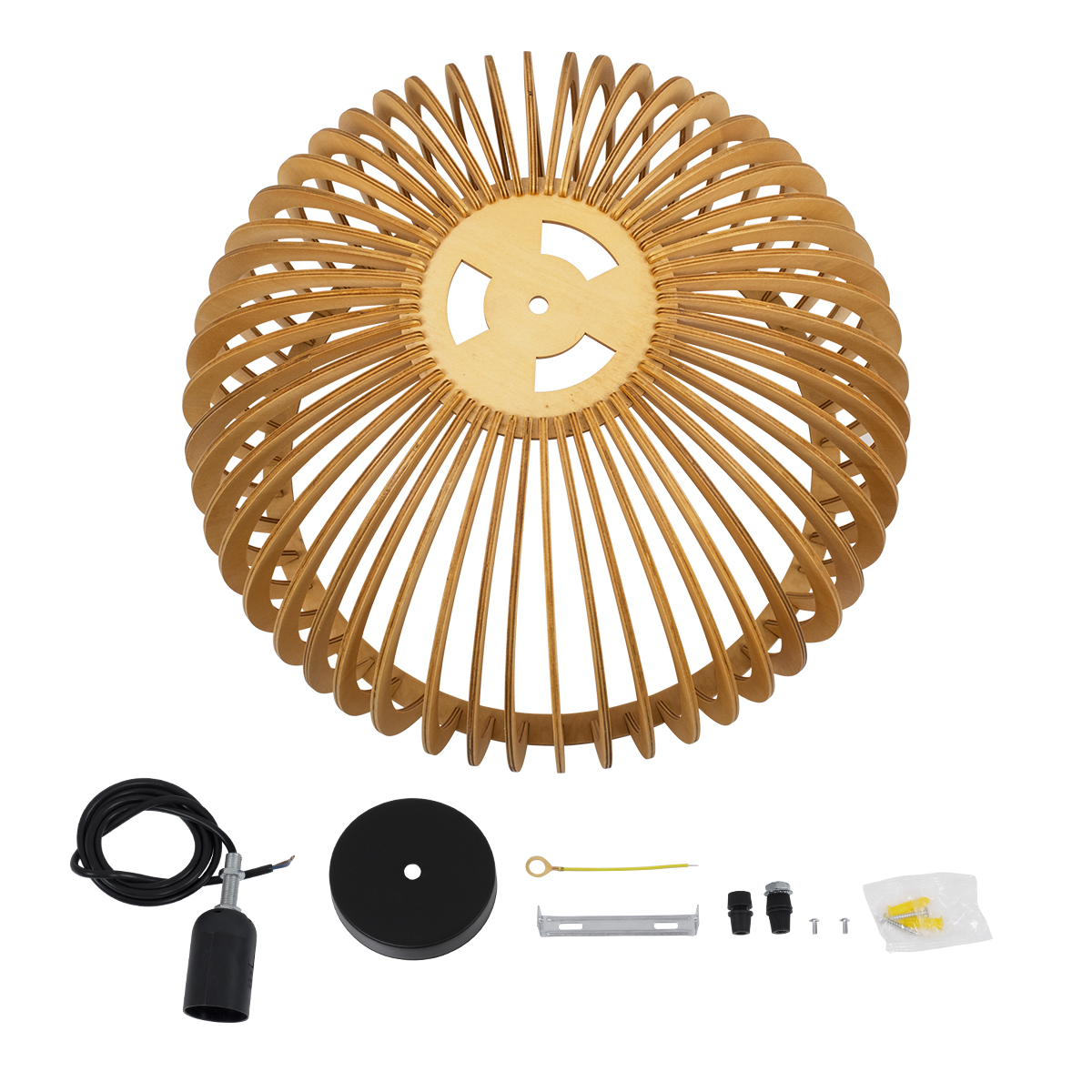 LEDTM® SCANDINAVIA 01699 Boho Κρεμαστό Φωτιστικό Οροφής με Ντουί 1 x E27 AC 220-240V IP20 - Μπεζ - Μ44 x Π44 x Υ28cm - Image 11