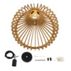 LEDTM® SCANDINAVIA 01701 Boho Κρεμαστό Φωτιστικό Οροφής με Ντουί 1 x E27 AC 220-240V IP20 - Μπεζ - Μ45 x Π45 x Υ45cm - Image 11