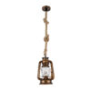 LEDTM® BARBAROSSA 01706 Vintage Κρεμαστό Φωτιστικό Οροφής με Ντουί 1 x E27 AC 220-240V IP20 - Χάλκινο Εφέ Σκουριάς - Μ18 x Π18 x Υ28cm - Image 4