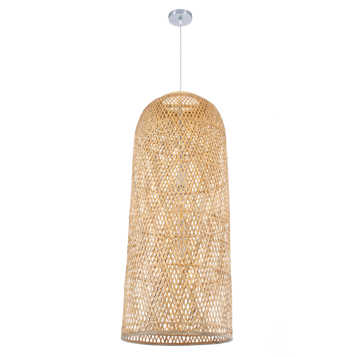 LEDTM® CALERO 01712 Boho Κρεμαστό Φωτιστικό Οροφής με Ντουί 1 x E27 AC 220-240V IP20 - Μπεζ - Μ40 x Π40 x Υ90cm - Image 4