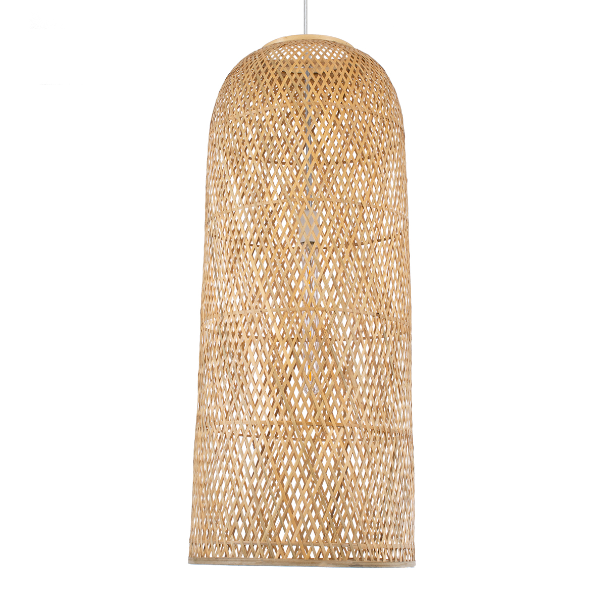 LEDTM® CALERO 01712 Boho Κρεμαστό Φωτιστικό Οροφής με Ντουί 1 x E27 AC 220-240V IP20 - Μπεζ - Μ40 x Π40 x Υ90cm - Image 5