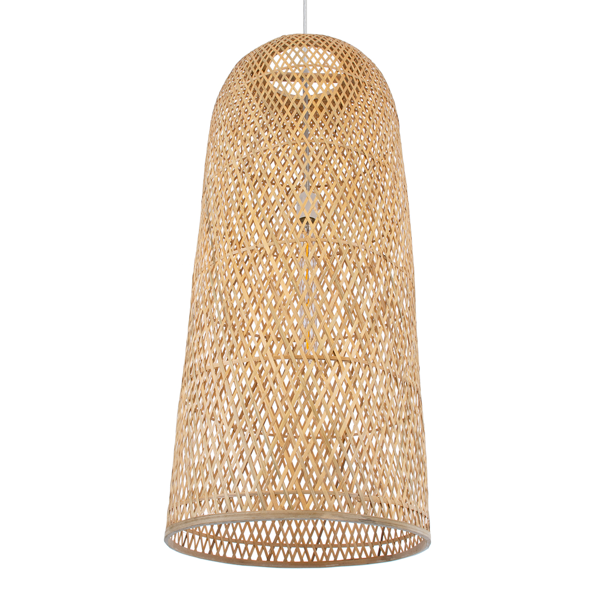 LEDTM® CALERO 01712 Boho Κρεμαστό Φωτιστικό Οροφής με Ντουί 1 x E27 AC 220-240V IP20 - Μπεζ - Μ40 x Π40 x Υ90cm - Image 6