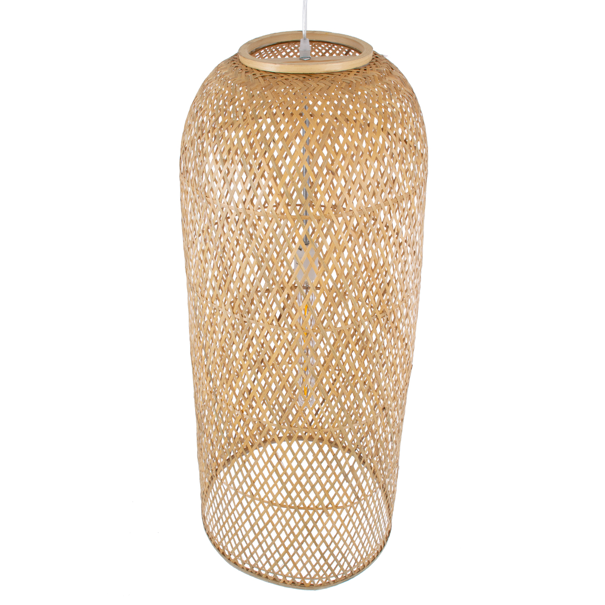 LEDTM® CALERO 01712 Boho Κρεμαστό Φωτιστικό Οροφής με Ντουί 1 x E27 AC 220-240V IP20 - Μπεζ - Μ40 x Π40 x Υ90cm - Image 7