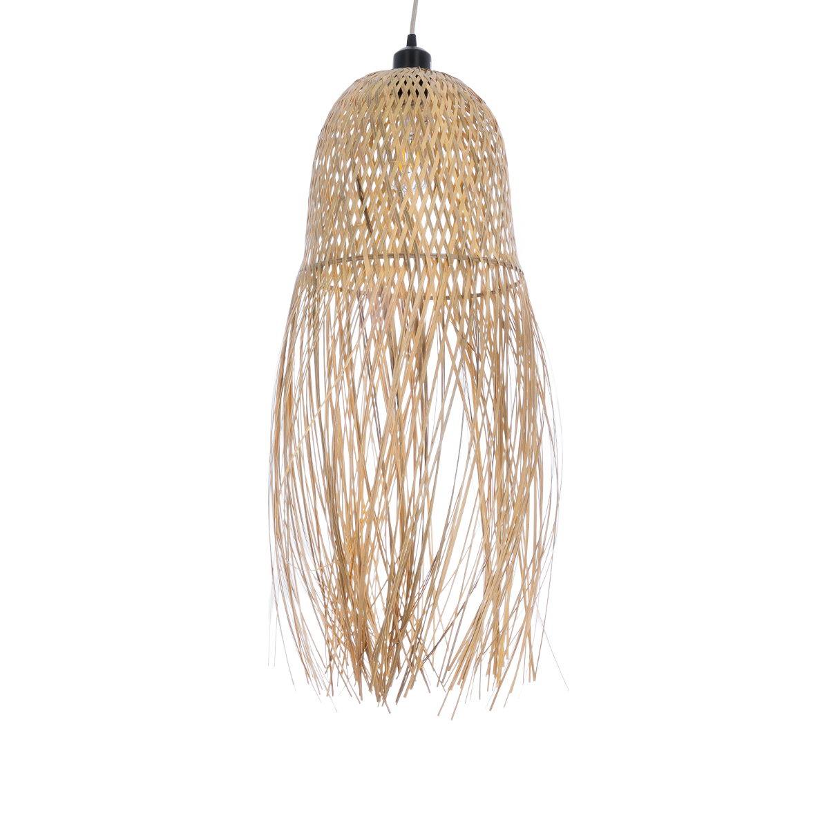 LEDTM® MANILA 01713 Boho Κρεμαστό Φωτιστικό Οροφής με Ντουί 1 x E27 AC 220-240V IP20 - Μπεζ - Μ25 x Π25 x Υ60cm - Image 2