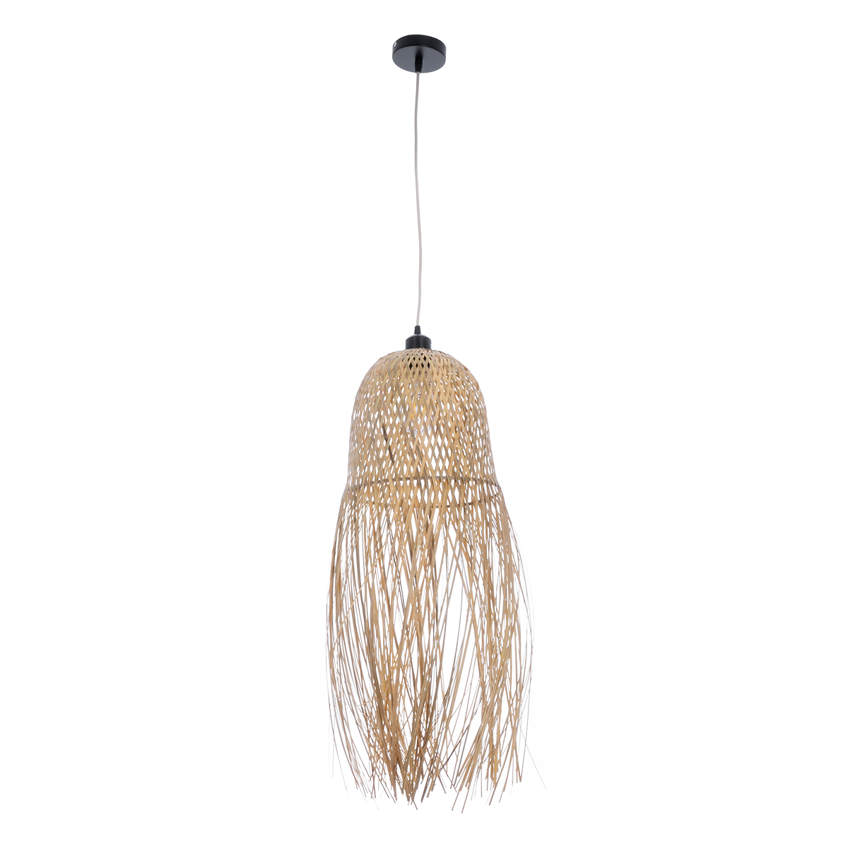 LEDTM® MANILA 01713 Boho Κρεμαστό Φωτιστικό Οροφής με Ντουί 1 x E27 AC 220-240V IP20 - Μπεζ - Μ25 x Π25 x Υ60cm - Image 4