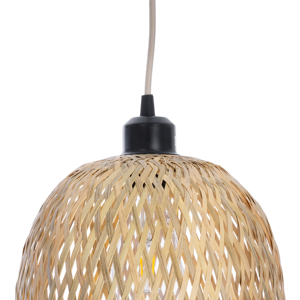 LEDTM® MANILA 01713 Boho Κρεμαστό Φωτιστικό Οροφής με Ντουί 1 x E27 AC 220-240V IP20 - Μπεζ - Μ25 x Π25 x Υ60cm - Image 8