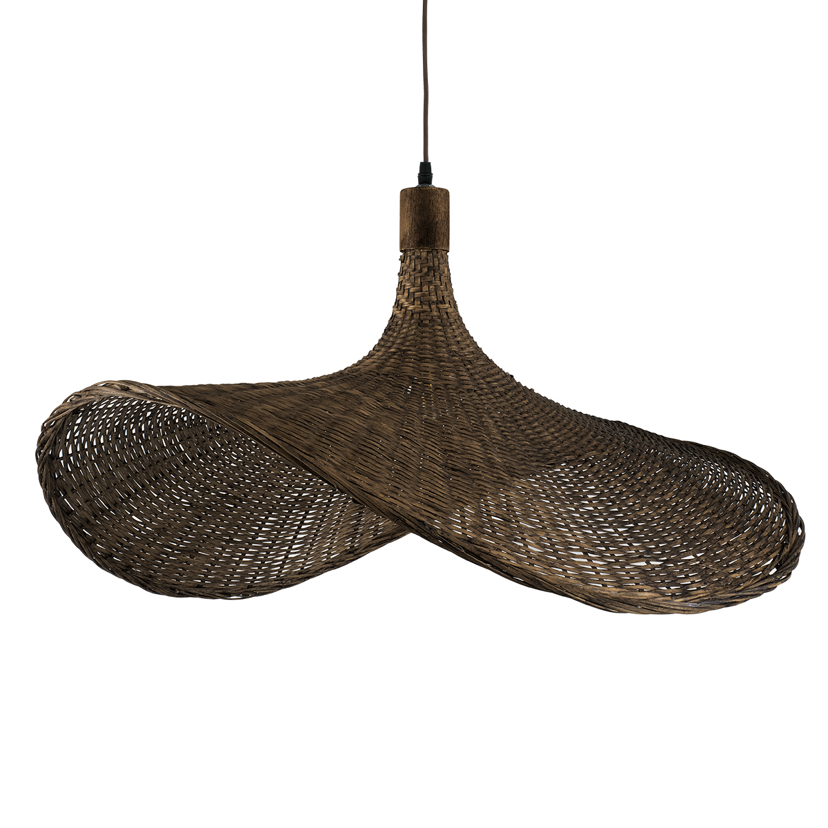 LEDTM® CUBA 01722 Boho Κρεμαστό Φωτιστικό Οροφής με Ντουί 1 x E27 AC 220-240V IP20 - Καφέ - Μ63 x Π63 x Υ32cm - Image 5
