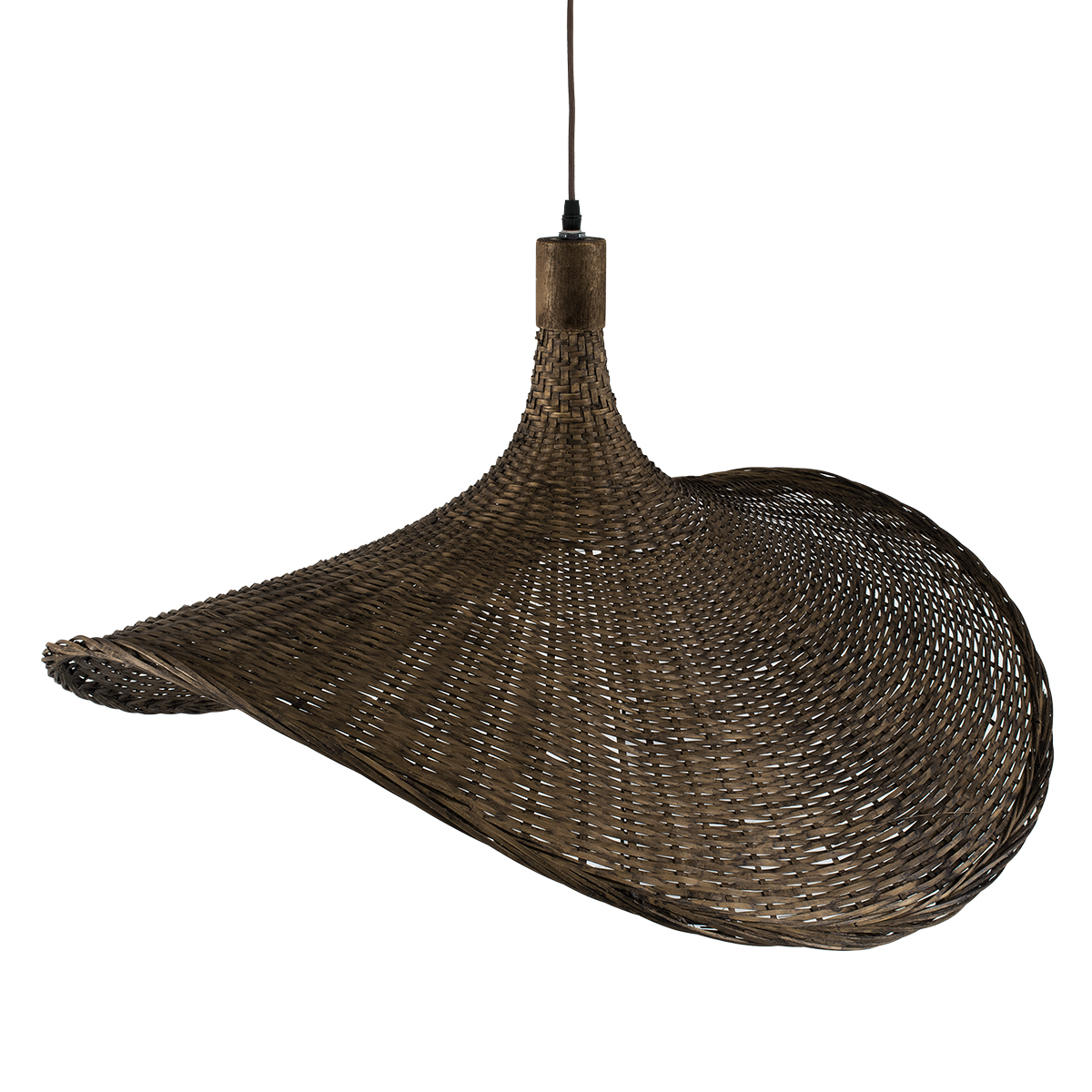 LEDTM® CUBA 01722 Boho Κρεμαστό Φωτιστικό Οροφής με Ντουί 1 x E27 AC 220-240V IP20 - Καφέ - Μ63 x Π63 x Υ32cm - Image 7