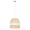 LEDTM® LUCIA 01725 Boho Κρεμαστό Φωτιστικό Οροφής με Ντουί 1 x E27 AC 220-240V IP20 - Μπεζ - Μ40 x Π40 x Y34cm - Image 4