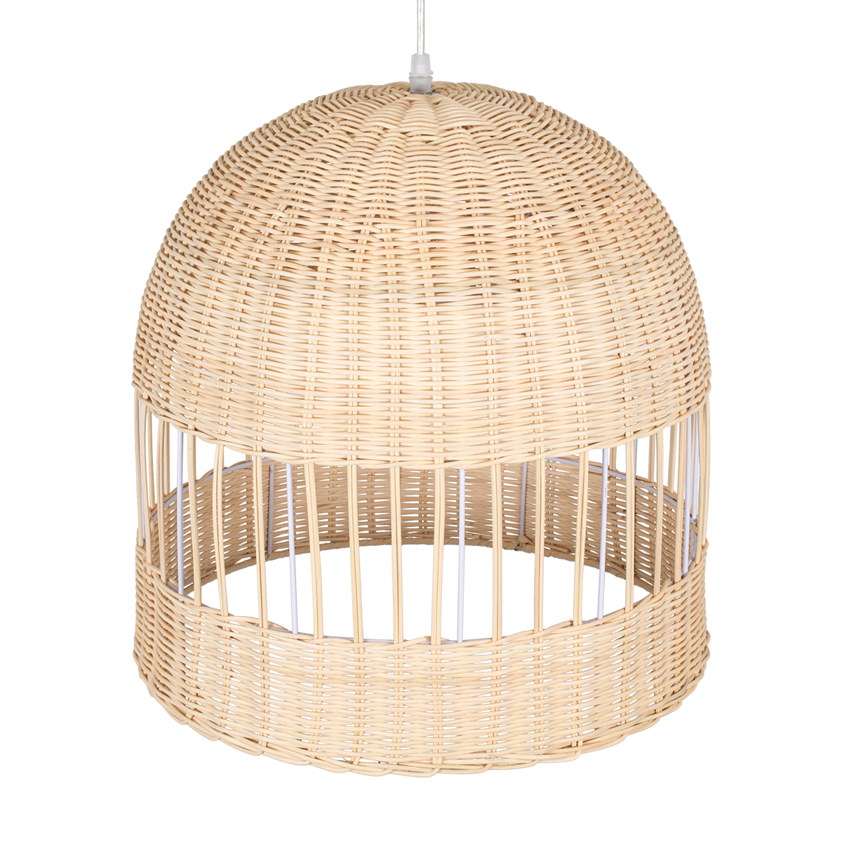 LEDTM® LUCIA 01725 Boho Κρεμαστό Φωτιστικό Οροφής με Ντουί 1 x E27 AC 220-240V IP20 - Μπεζ - Μ40 x Π40 x Y34cm - Image 7
