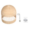 LEDTM® LUCIA 01726 Boho Κρεμαστό Φωτιστικό Οροφής με Ντουί 1 x E27 AC 220-240V IP20 - Μπεζ - Μ60 x Π60 x Y60cm - Image 11