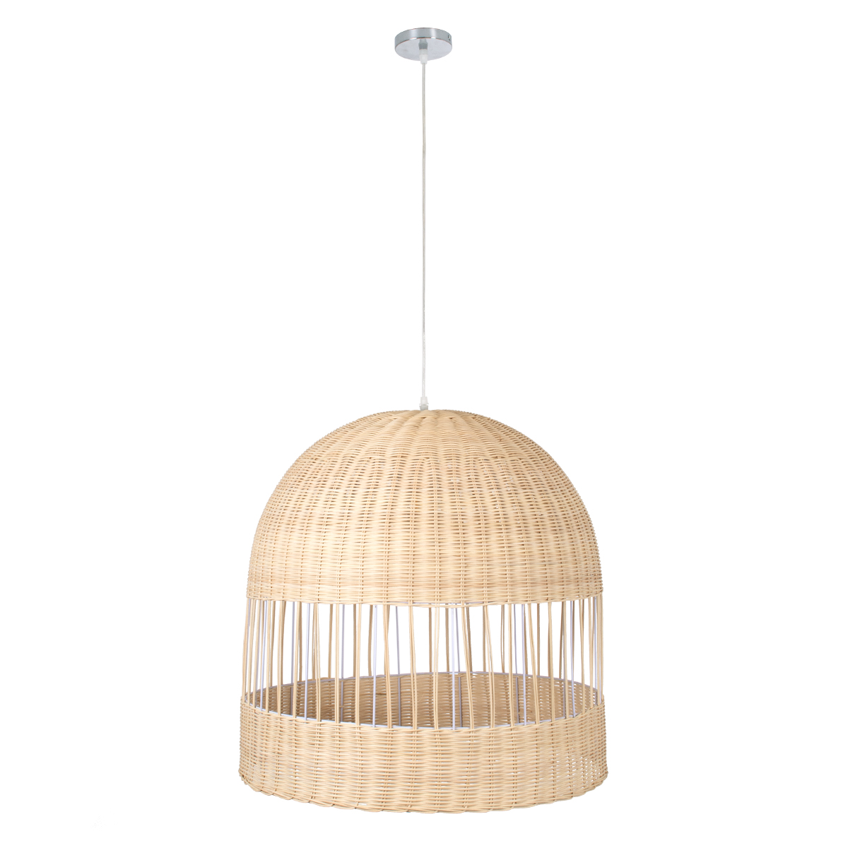 LEDTM® LUCIA 01726 Boho Κρεμαστό Φωτιστικό Οροφής με Ντουί 1 x E27 AC 220-240V IP20 - Μπεζ - Μ60 x Π60 x Y60cm - Image 4