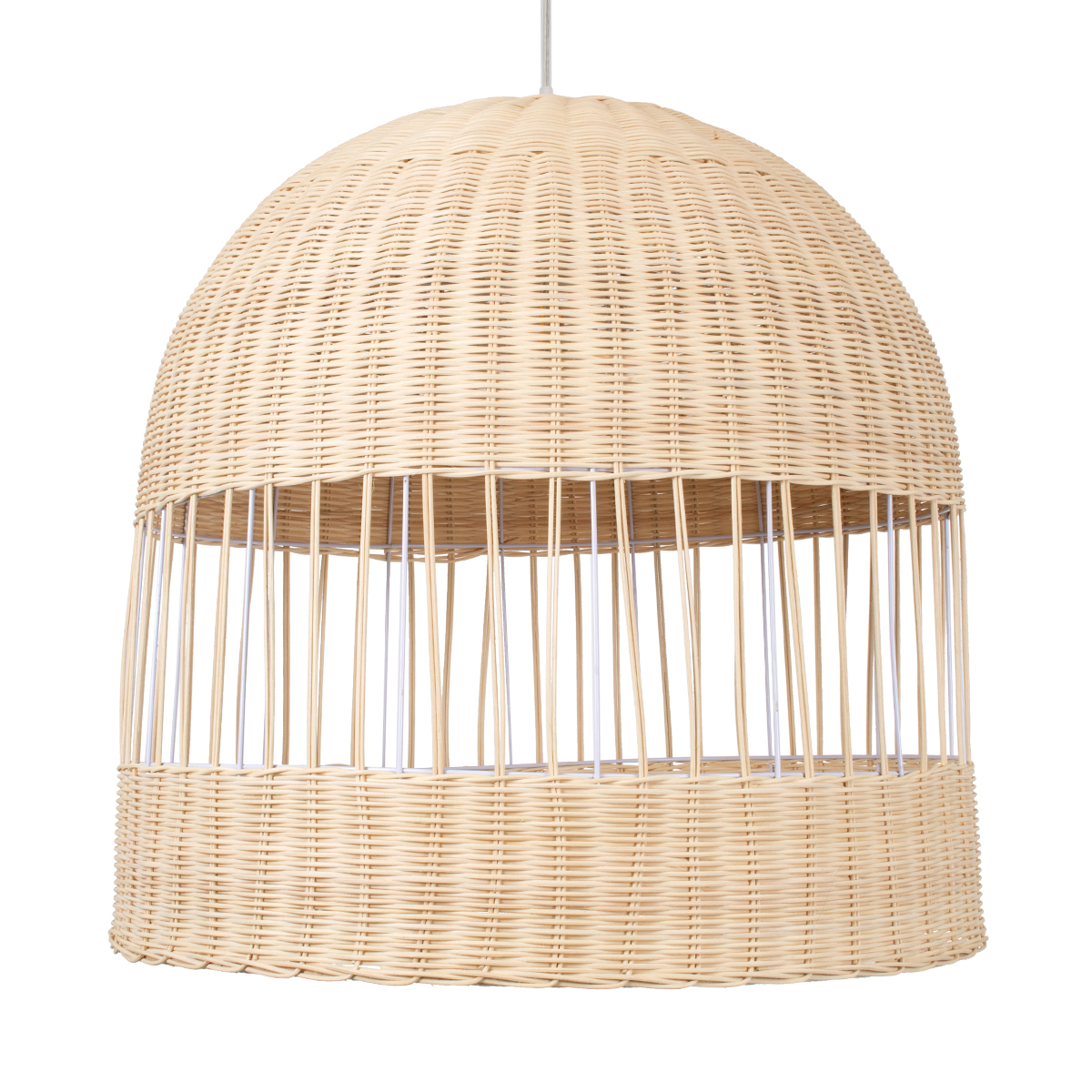 LEDTM® LUCIA 01726 Boho Κρεμαστό Φωτιστικό Οροφής με Ντουί 1 x E27 AC 220-240V IP20 - Μπεζ - Μ60 x Π60 x Y60cm - Image 5