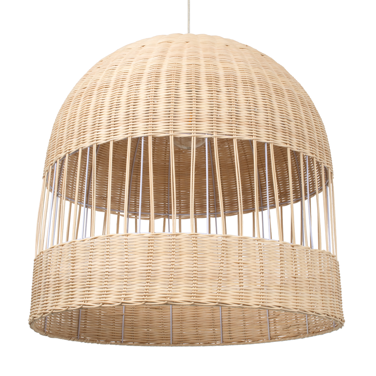 LEDTM® LUCIA 01726 Boho Κρεμαστό Φωτιστικό Οροφής με Ντουί 1 x E27 AC 220-240V IP20 - Μπεζ - Μ60 x Π60 x Y60cm - Image 6
