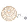 LEDTM® COMORES 01727 Boho Κρεμαστό Φωτιστικό Οροφής με Ντουί 1 x E27 AC 220-240V IP20 - Μπεζ - Μ40 x Π40 x Y20cm - Image 11