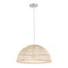 LEDTM® COMORES 01727 Boho Κρεμαστό Φωτιστικό Οροφής με Ντουί 1 x E27 AC 220-240V IP20 - Μπεζ - Μ40 x Π40 x Y20cm - Image 4