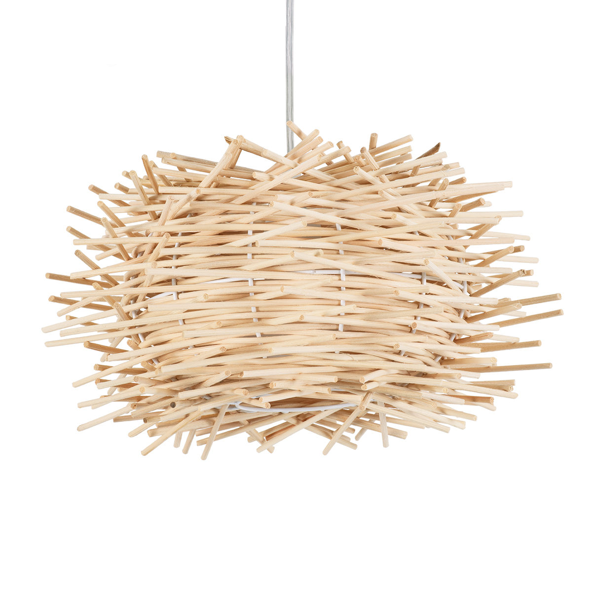 LEDTM® MINORCA 01729 Boho Κρεμαστό Φωτιστικό Οροφής με Ντουί 1 x E27 AC 220-240V IP20 - Μπεζ - Μ30 x Π30 x Υ18cm - Image 6