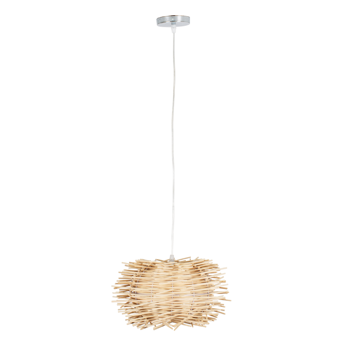 LEDTM® MINORCA 01730 Boho Κρεμαστό Φωτιστικό Οροφής με Ντουί 1 x E27 AC 220-240V IP20 - Μπεζ - Μ35 x Π35 x Y23cm - Image 4