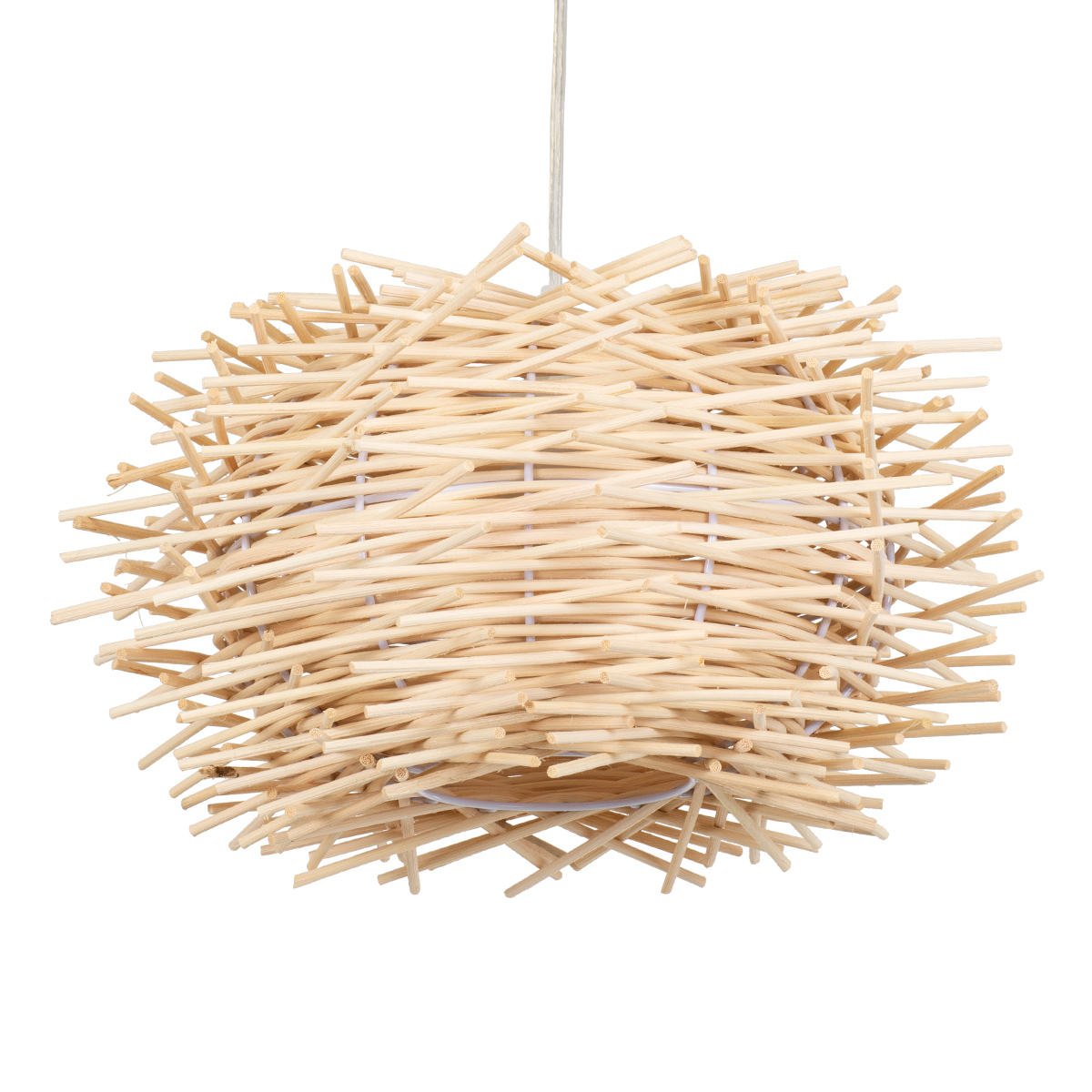 LEDTM® MINORCA 01730 Boho Κρεμαστό Φωτιστικό Οροφής με Ντουί 1 x E27 AC 220-240V IP20 - Μπεζ - Μ35 x Π35 x Y23cm - Image 6