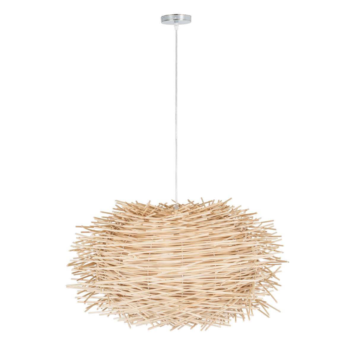 LEDTM® MINORCA 01731 Boho Κρεμαστό Φωτιστικό Οροφής με Ντουί 1 x E27 AC 220-240V IP20 - Μπεζ - Μ60 x Π60 x Y35cm - Image 4