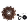 LEDTM® MINORCA 01732 Boho Κρεμαστό Φωτιστικό Οροφής με Ντουί 1 x E27 AC 220-240V IP20 - Καφέ - Μ30 x Π30 x Υ18cm - Image 11