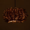 LEDTM® MINORCA 01732 Boho Κρεμαστό Φωτιστικό Οροφής με Ντουί 1 x E27 AC 220-240V IP20 - Καφέ - Μ30 x Π30 x Υ18cm - Image 3