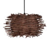 LEDTM® MINORCA 01732 Boho Κρεμαστό Φωτιστικό Οροφής με Ντουί 1 x E27 AC 220-240V IP20 - Καφέ - Μ30 x Π30 x Υ18cm - Image 5