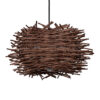 LEDTM® MINORCA 01732 Boho Κρεμαστό Φωτιστικό Οροφής με Ντουί 1 x E27 AC 220-240V IP20 - Καφέ - Μ30 x Π30 x Υ18cm - Image 6