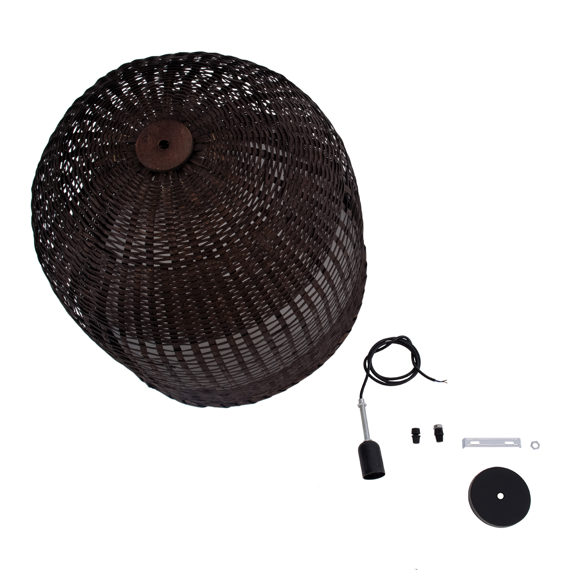 LEDTM® BORA-BORA 01736 Boho Κρεμαστό Φωτιστικό Οροφής με Ντουί 1 x E27 AC 220-240V IP20 - Καφέ - Μ42 x Π42 x Y44cm - Image 11