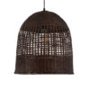 LEDTM® BORA-BORA 01736 Boho Κρεμαστό Φωτιστικό Οροφής με Ντουί 1 x E27 AC 220-240V IP20 - Καφέ - Μ42 x Π42 x Y44cm - Image 5