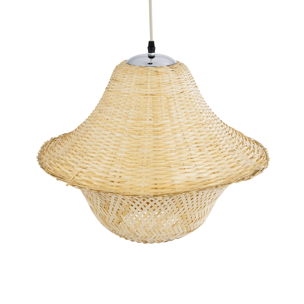LEDTM® JUNIPER 01737 Boho Κρεμαστό Φωτιστικό Οροφής με Ντουί 1 x E27 AC 220-240V IP20 - Μπεζ - Μ45 x Π45 x Υ40cm - Image 7