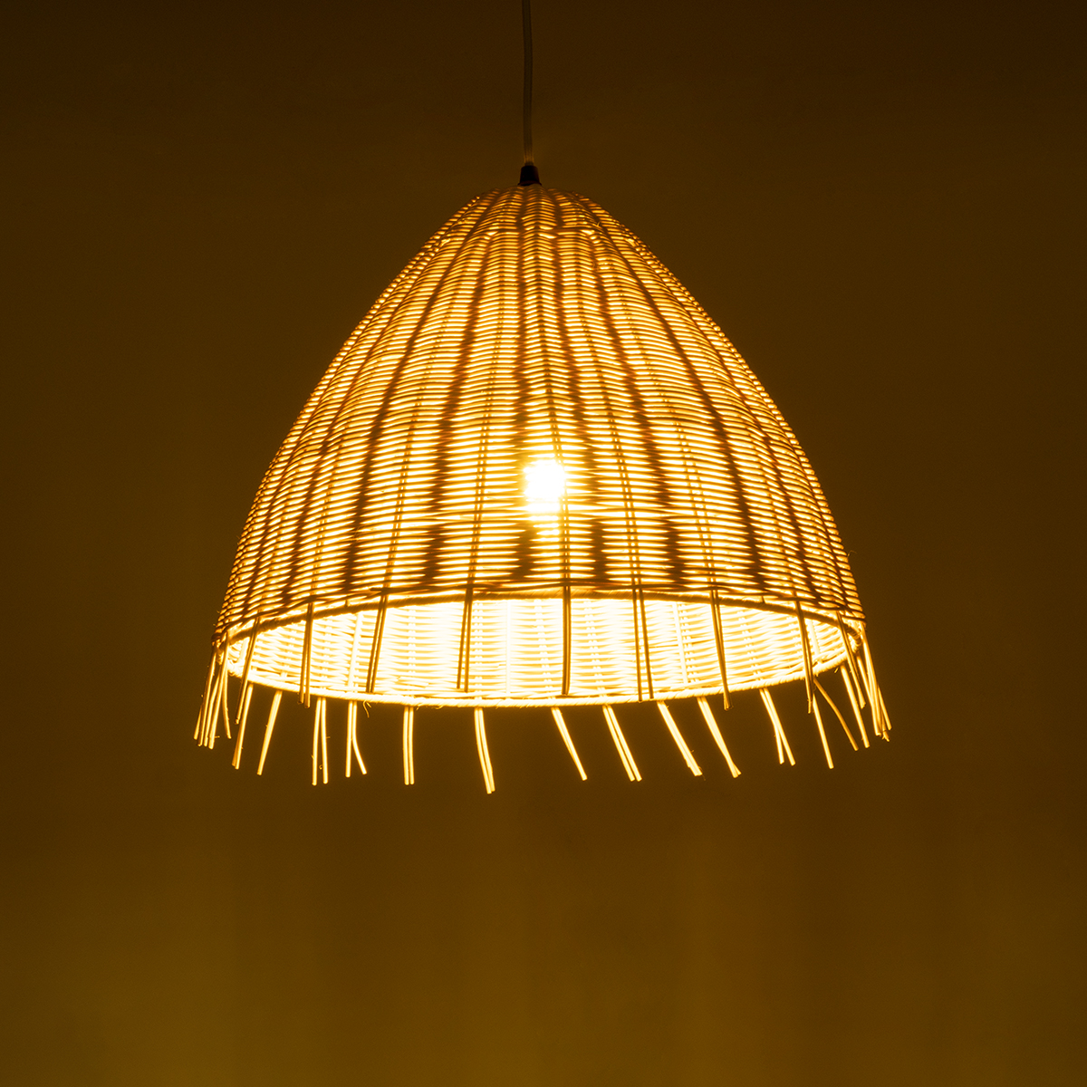 LEDTM® AQUATIC 01742 Boho Κρεμαστό Φωτιστικό Οροφής με Ντουί 1 x E27 AC 220-240V IP20 - Μπεζ - Μ40 x Π40 x Υ36cm - Image 3