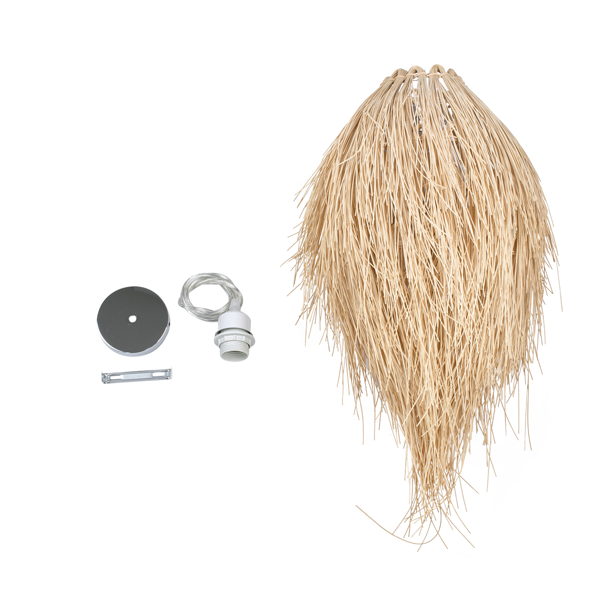 LEDTM® ARCHIPELAGO 01747 Boho Κρεμαστό Φωτιστικό Οροφής με Ντουί 1 x E27 AC 220-240V IP20 - Μπεζ - Μ30 x Π30 x Υ63cm - Image 10
