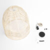 LEDTM® ALOHA 01751 Boho Κρεμαστό Φωτιστικό Οροφής με Ντουί 1 x E27 AC 220-240V IP20 - Μπεζ - Μ45 x Π45 x Υ48cm - Image 11