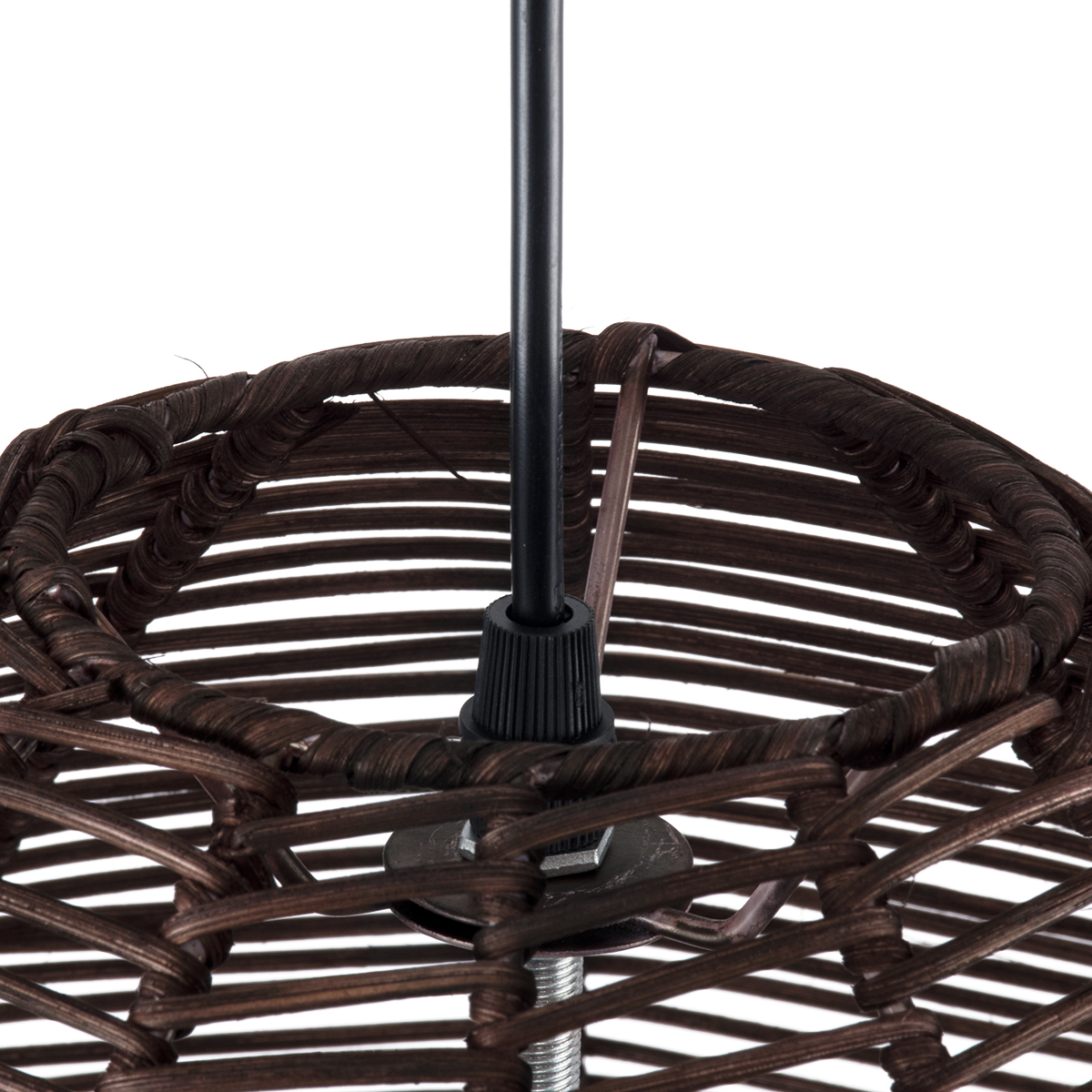 LEDTM® ALOHA 01752 Boho Κρεμαστό Φωτιστικό Οροφής με Ντουί 1 x E27 AC 220-240V IP20 - Καφέ - Μ45 x Π45 x Υ48cm - Image 8