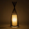 LEDTM® AZORES 01754 Boho Επιδαπέδιο Φωτιστικό με Ντουί 1 x E27 AC 220-240V IP20 - Καφέ & Μπεζ - Μ30 x Π30 x Υ90cm - Image 3