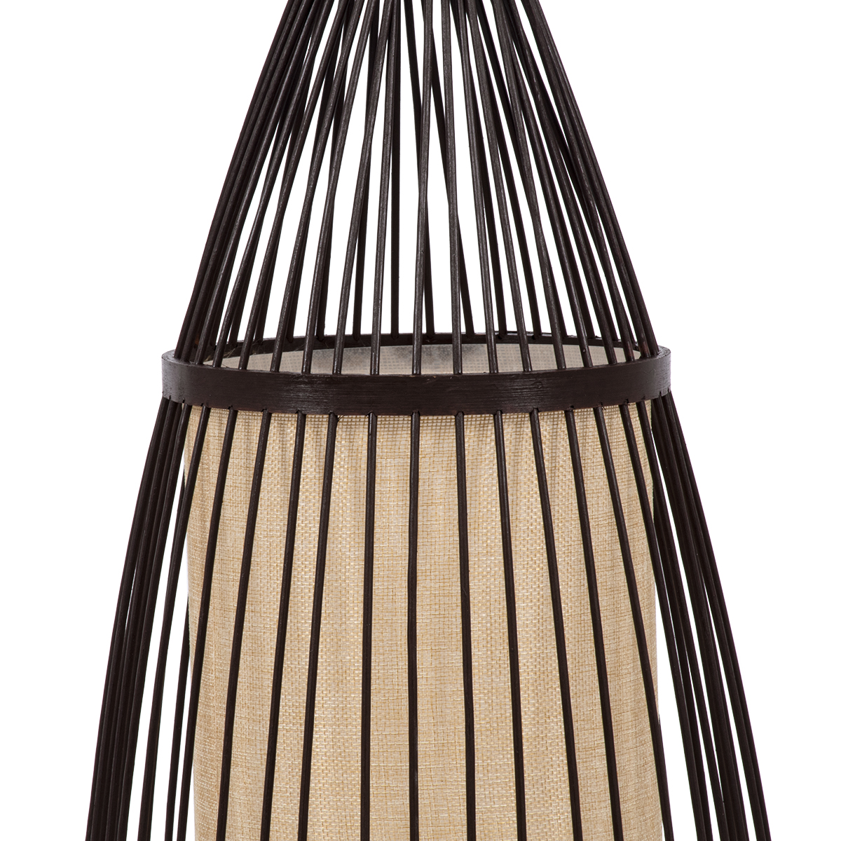 LEDTM® AZORES 01754 Boho Επιδαπέδιο Φωτιστικό με Ντουί 1 x E27 AC 220-240V IP20 - Καφέ & Μπεζ - Μ30 x Π30 x Υ90cm - Image 6
