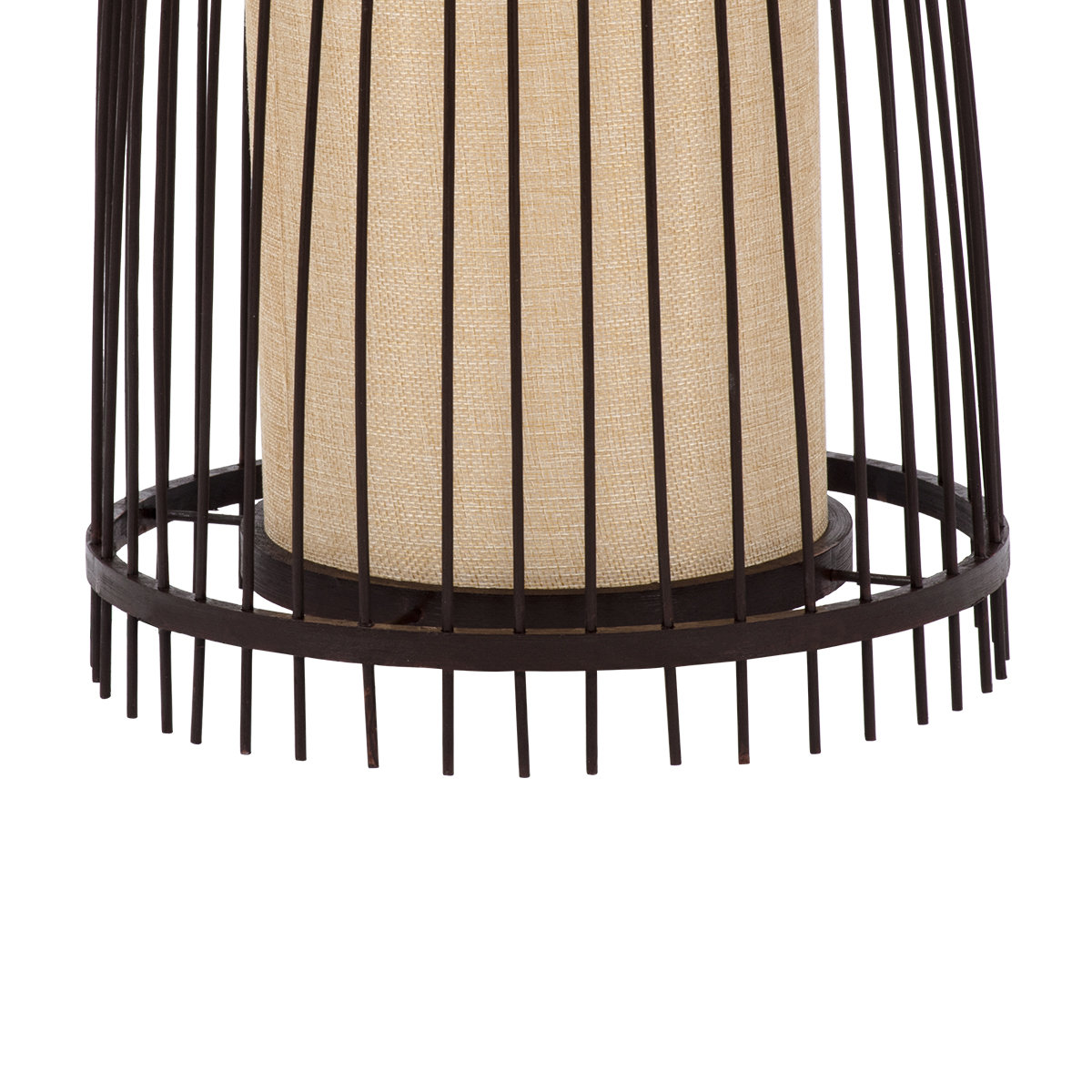 LEDTM® AZORES 01754 Boho Επιδαπέδιο Φωτιστικό με Ντουί 1 x E27 AC 220-240V IP20 - Καφέ & Μπεζ - Μ30 x Π30 x Υ90cm - Image 7