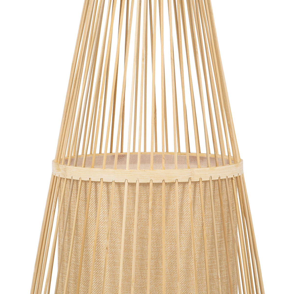 LEDTM® AZORES 01755 Boho Επιδαπέδιο Φωτιστικό με Ντουί 1 x E27 AC 220-240V IP20 - Μπεζ - Μ40 x Π40 x Υ150cm - Image 6