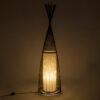 LEDTM® AZORES 01756 Boho Επιδαπέδιο Φωτιστικό με Ντουί 1 x E27 AC 220-240V IP20 - Καφέ & Μπεζ - Μ40 x Π40 x Υ150cm - Image 3